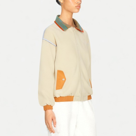 Women's Contrast Color Stitching Casual Jacket