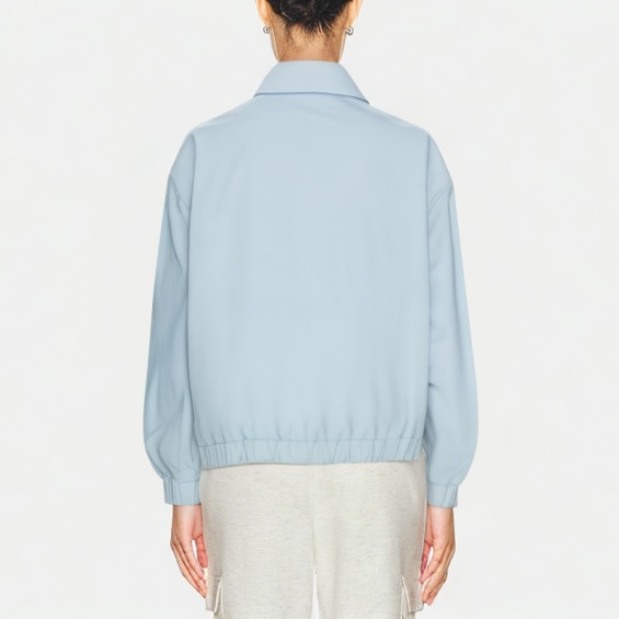 Women's Colored Button Cotton Denim Jacket