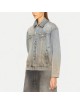 Distressed Washed Women's Denim Jacket