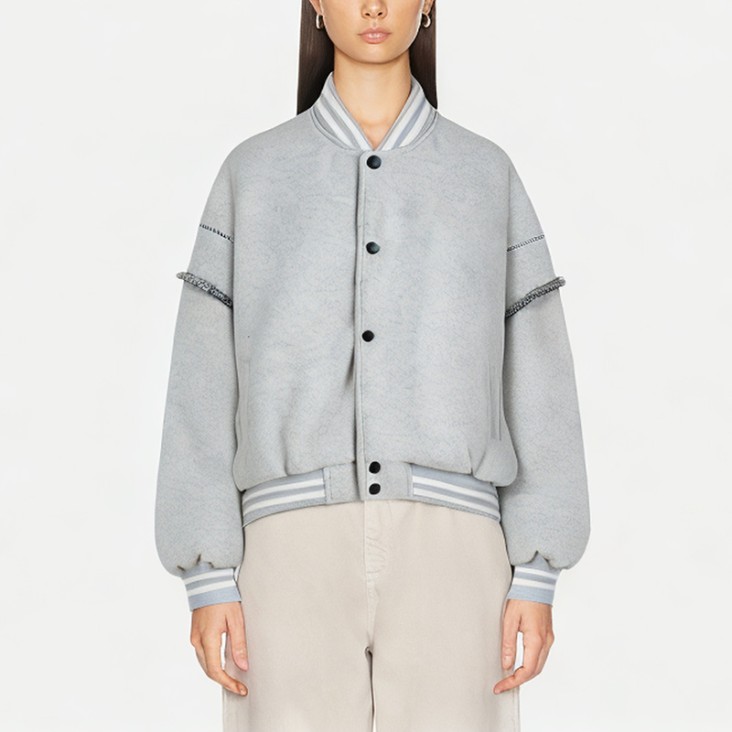 Women's Loose and Versatile Baseball Jacket