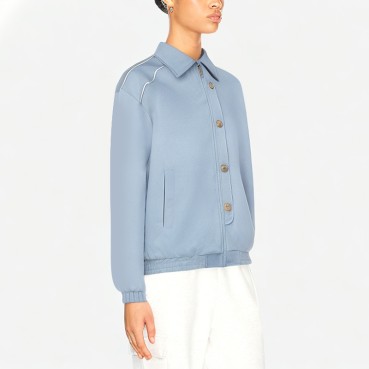Spring and Autumn Lazy Lapel Baseball Jacket