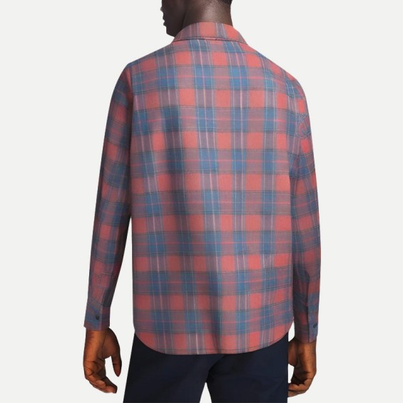 Men's Pink Plaid Shirt