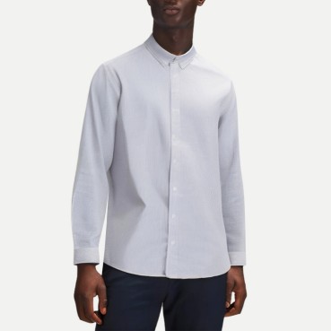 Spring and Autumn Men's Cotton Long Sleeve Shirt