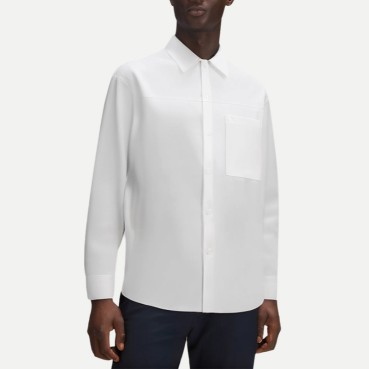 Men's Wrinkle-Resistant And Iron-Free White Shirt