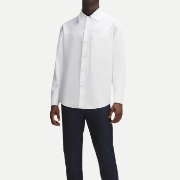 Men's Wrinkle-Resistant And Iron-Free White Shirt