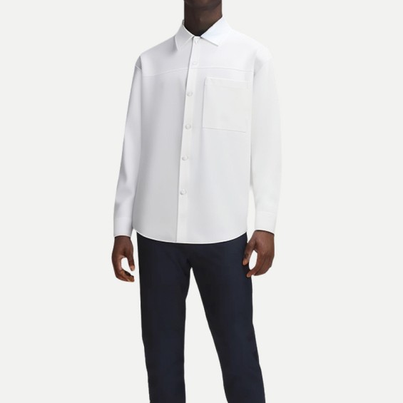Men's Wrinkle-Resistant And Iron-Free White Shirt
