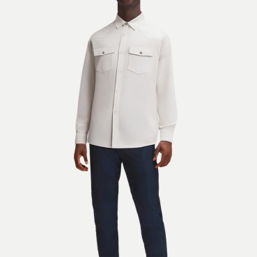 Men's Heavyweight Suede Long Sleeve Shirt
