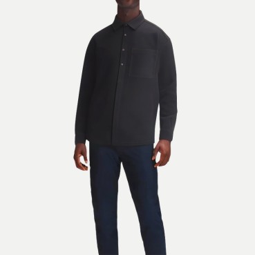 Men's Black Long-Sleeved Shirt