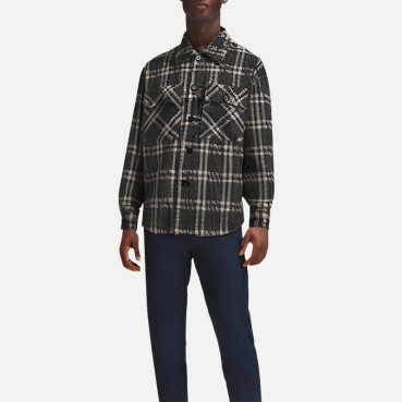 Retro Plaid Men's Long Sleeve Shirt
