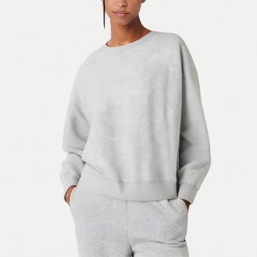 Cartoon Print Round Neck Sweatshirt