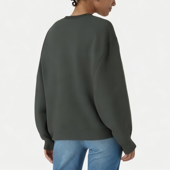 Loose Plush Cartoon Print Women's Sweatshirt