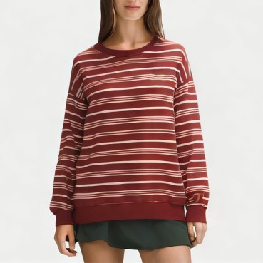Gradient Round Neck Pullover Sweatshirt