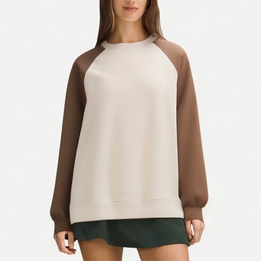 Spring Raglan Colorblock Women's Sweatshirt
