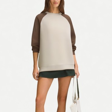 Spring Raglan Colorblock Women's Sweatshirt