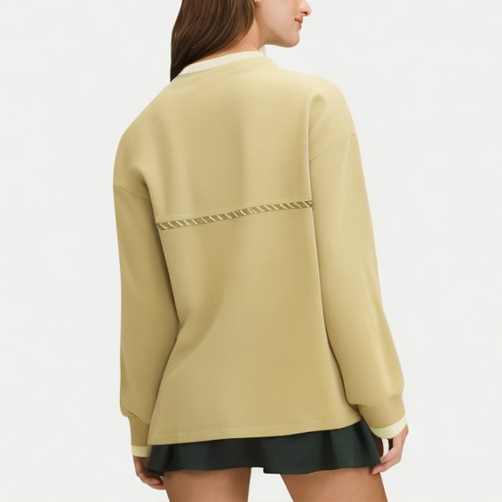 Women's Fake Two-piece Design Long Sleeve Sweater