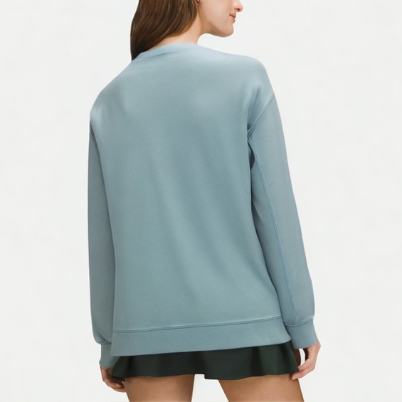 Women's Distressed Round Neck Sweatshirt