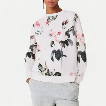 Women's Casual Floral Print Sweatshirt