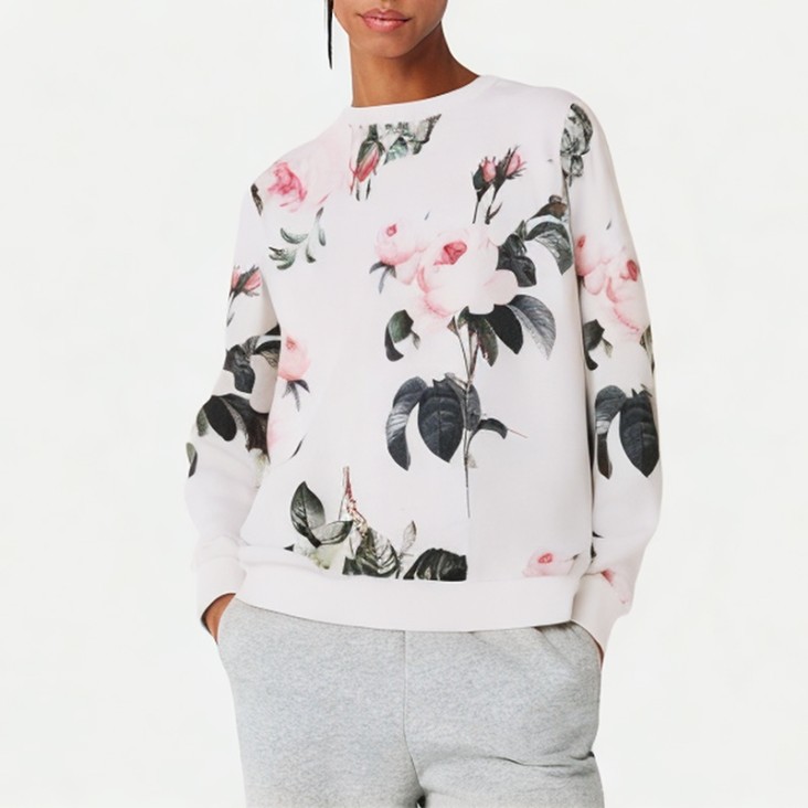 Women's Casual Floral Print Sweatshirt