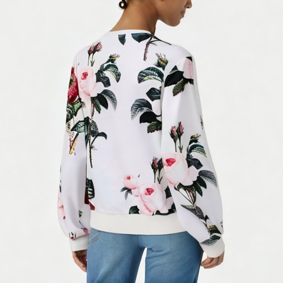 Women's Casual Floral Print Sweatshirt