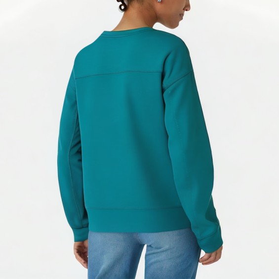 Women's Solid Color Crew Neck Sweatshirt