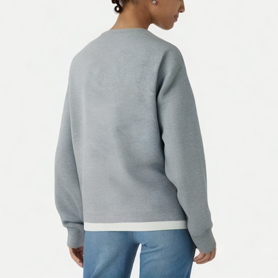 Women's Patchwork Slim Round Neck Sweatshirt