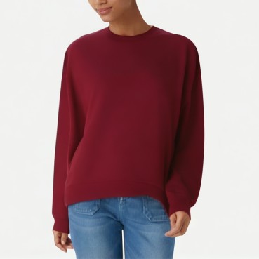 Women's Burgundy Crewneck Sweatshirt