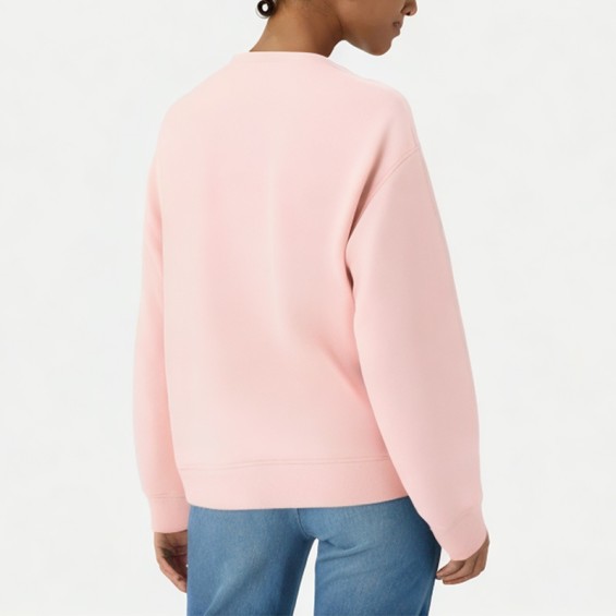 Pink Spring and Autumn Loose Casual Sweatshirt